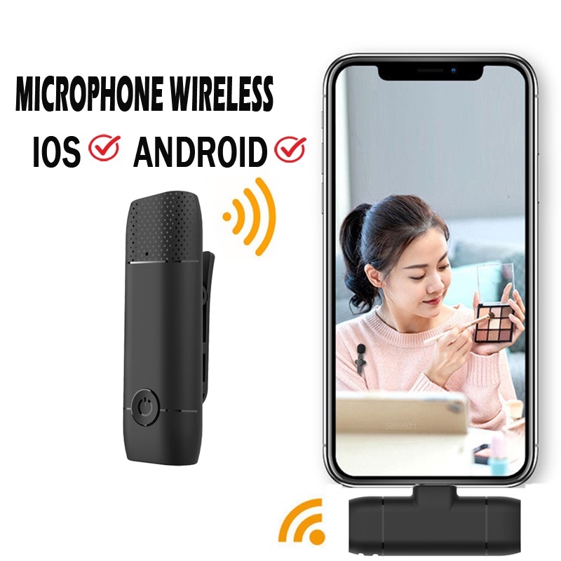 Jual MINI MIC WIRELESS / MIC ANDROID DAN IPHONE / MIC JEPIT LIVE