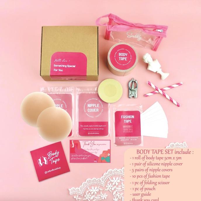 Jual Body Tape Set 5M X 50 Cm Boob Tape Bra Tape Breast Tapping