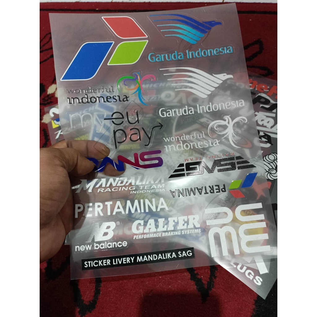 Jual STIKER SPONSOR MOTOGP / STICKER PACK MOTO GP / STICKER TRANSPARANT ...