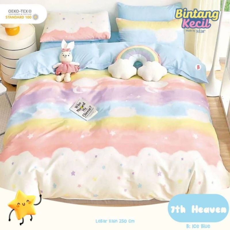 Jual Set Bedcover Motif Lovely Heart dan 7th Heaven | Skylight Rainbow ...