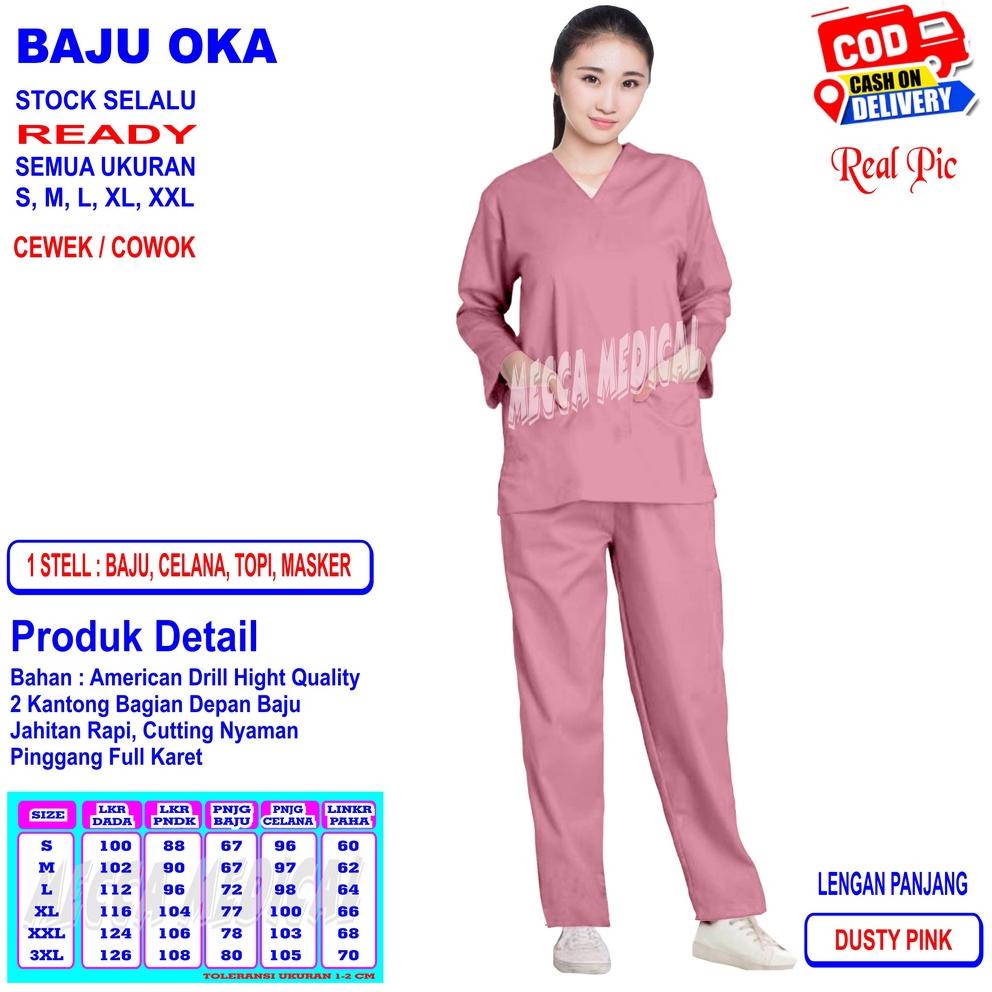 Jual Baju Oka Scrub Perawat Seragam Oka Medis Baju Jaga Baju Perawat