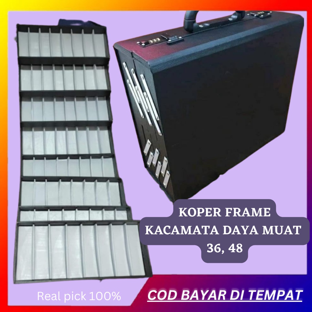 Jual PROMO Koper Kacamata Isi 36 Daya muat 36 Frame Display Kacamata ...