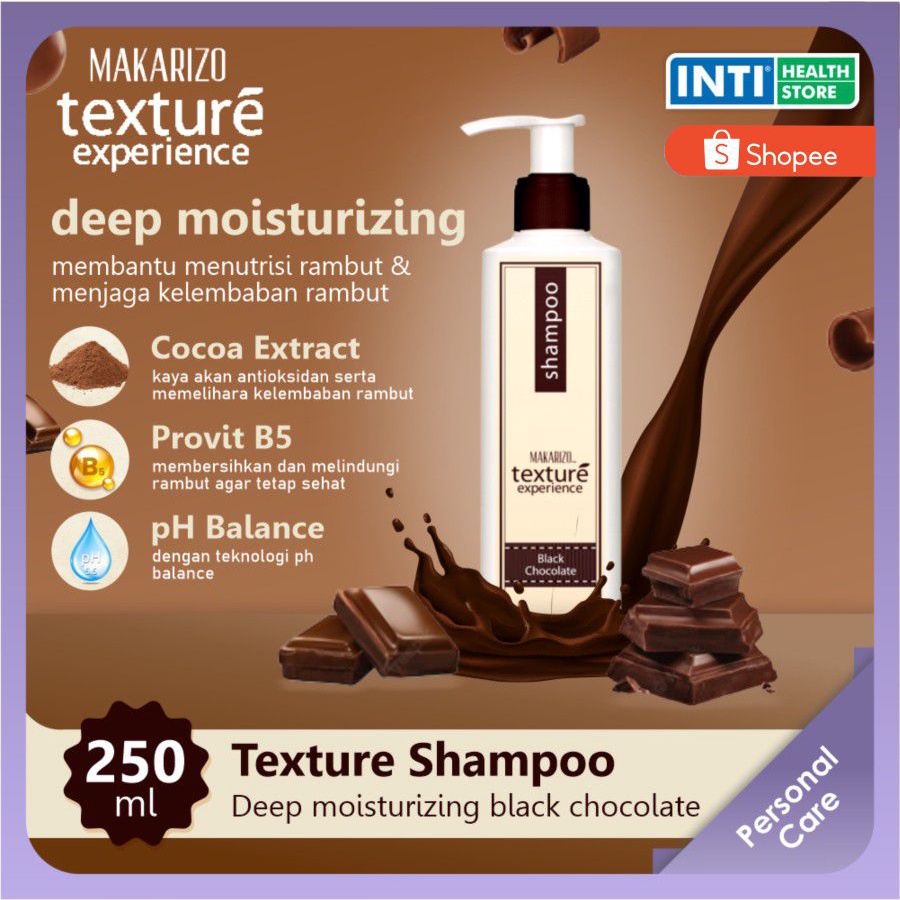 Jual Makarizo Texture Experience Shampoo Black Chocolate 250ml