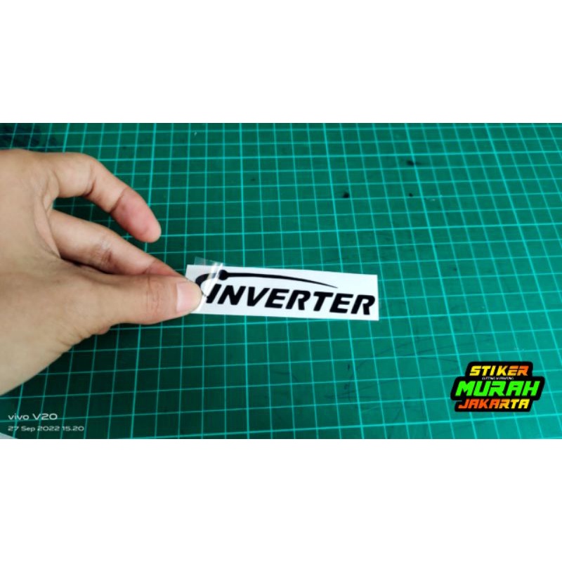 Jual STIKER INVERTER STICKER CUTTING TRANSPARAN LOGO DLL | Shopee Indonesia