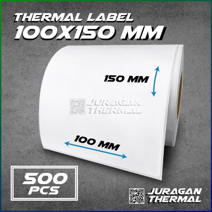 Jual Label Sticker Thermal X Mm Resi Pengiriman X Isi Pcs Shopee Indonesia