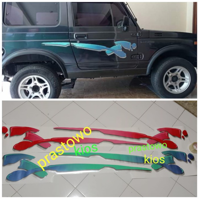 Jual sticker stiker striping Lis body Suzuki Jimny katana 2003 2004