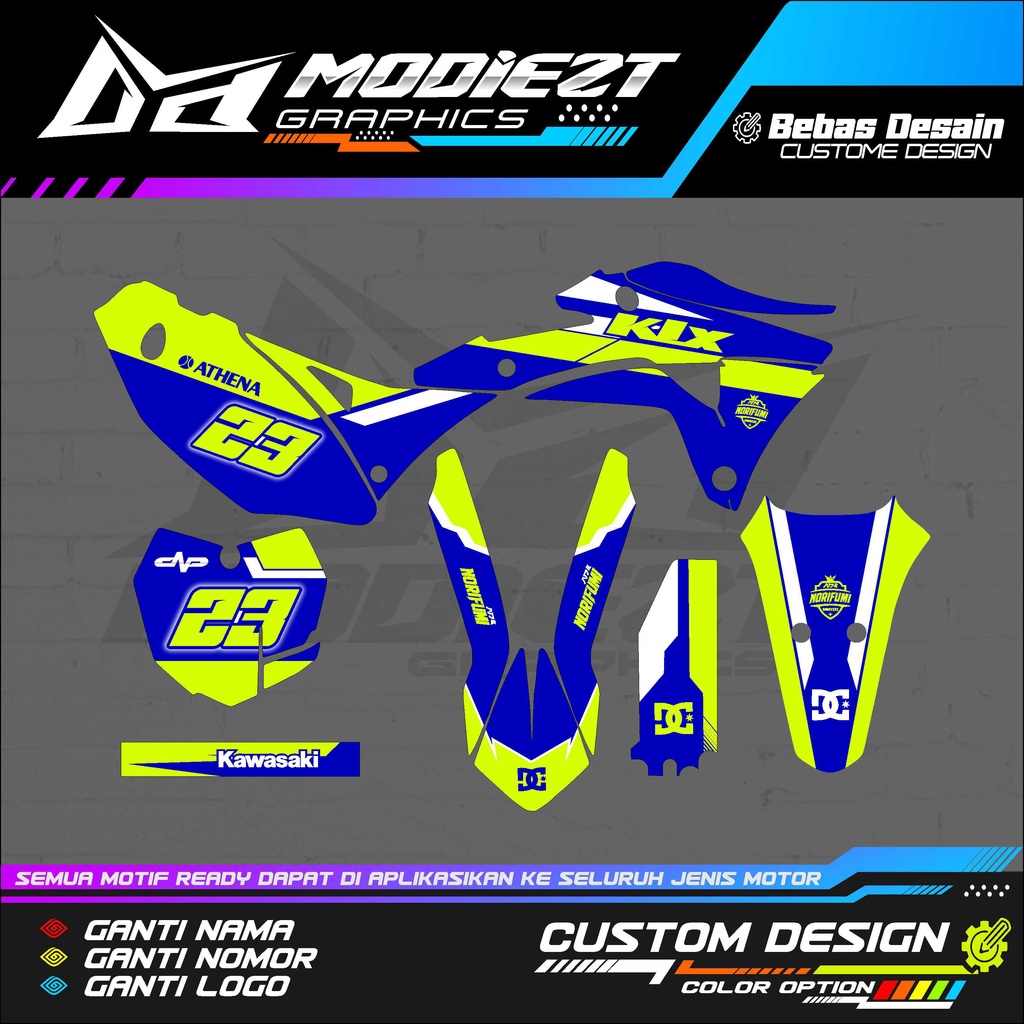 Jual Decal Stiker Klx Bf Dtracker Gordon Free Custom Full Body