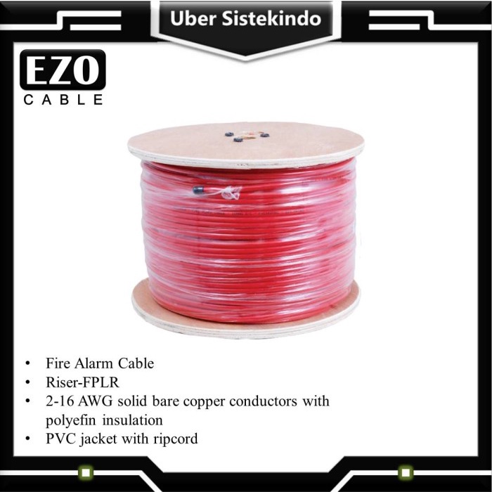 Jual Kabel Fire Alarm 16AWG 2C Solid Bare Copper Unshielded - EZO ...