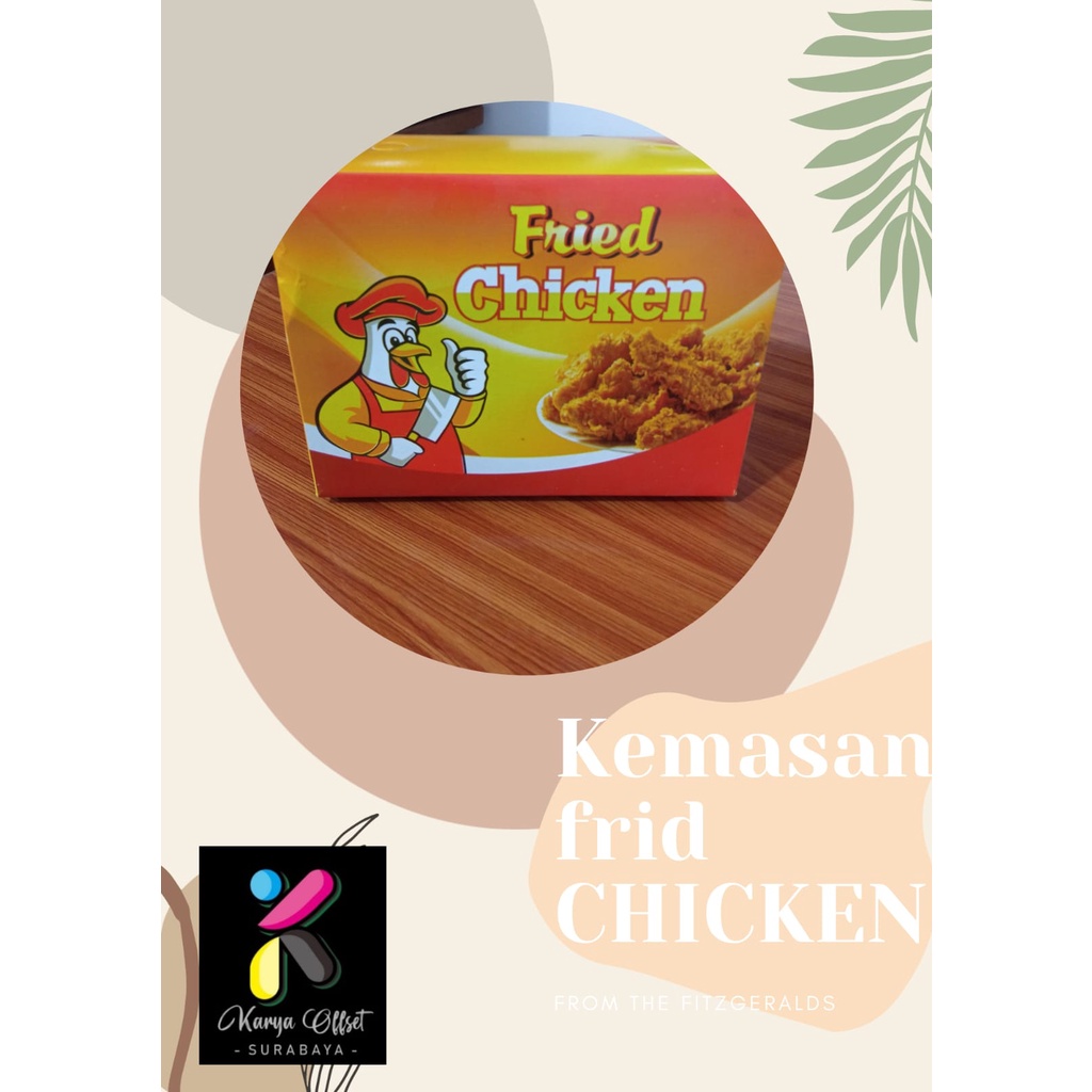 Jual Box Fried Chicken Motif Isi Dus Fried Chicken Kerdus Fried Chicken Box Ayam Goreng