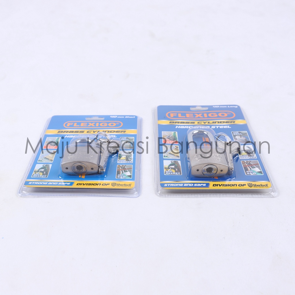 Jual Gembok Flexigo Kuningan Brass 40mm Panjang Pendek Pagar Rumah Ruko ...