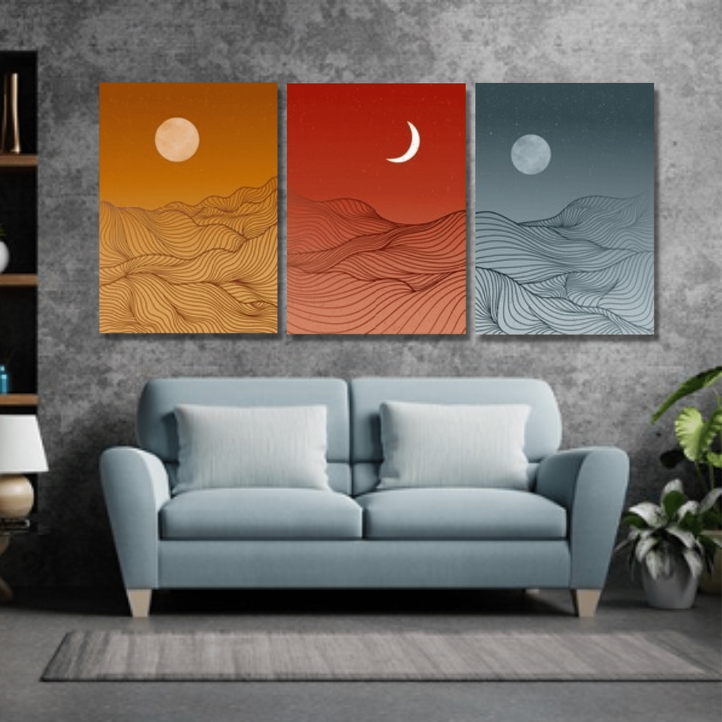 Jual Hiasan Dinding Motif Bulan Dan Sabit / Hiasan Dinding Aestethic