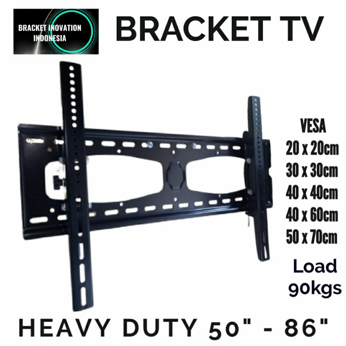 Jual Brack Bracket Tv 50 55 58 60 65 70 85 80 86 Inch Heavy Duty Big ...