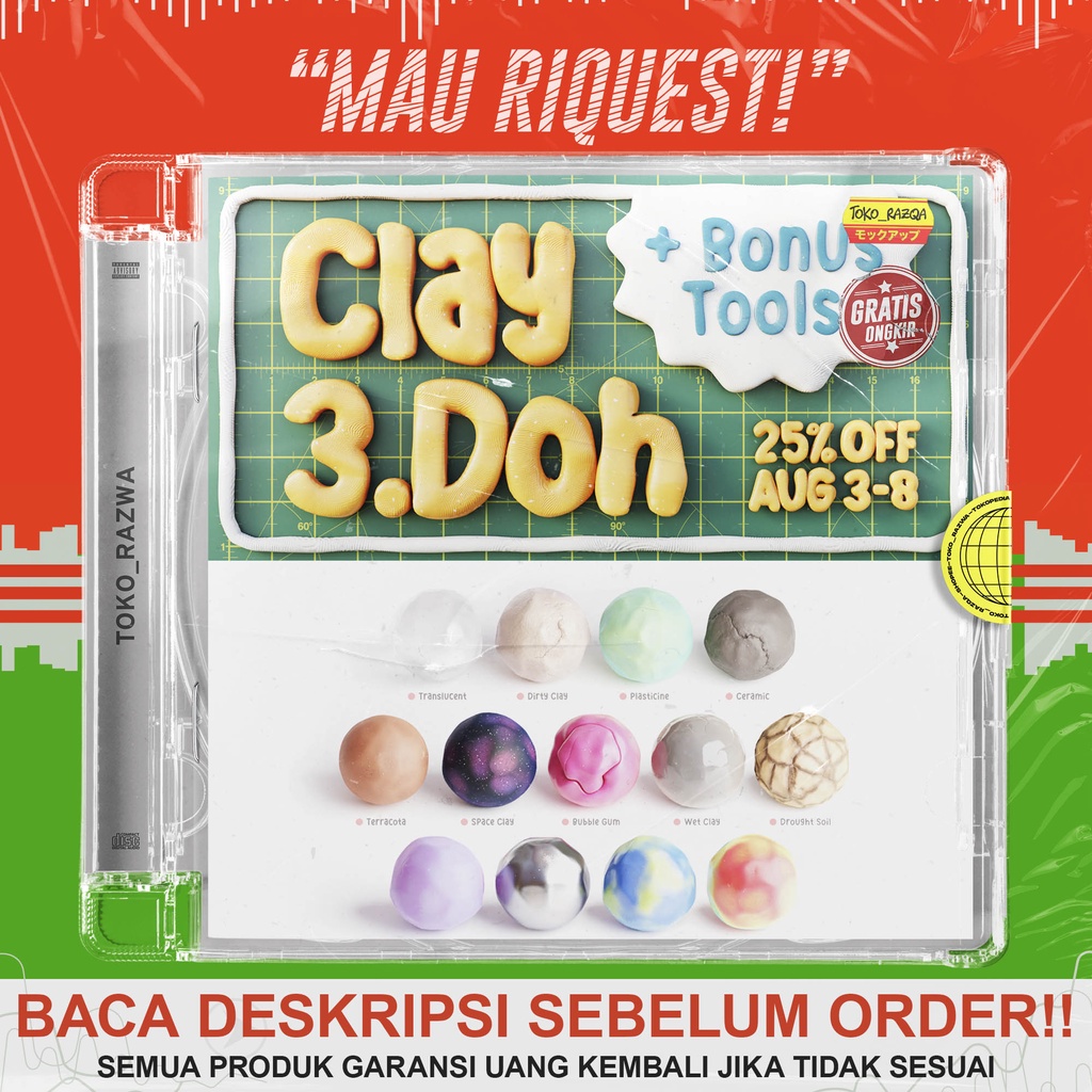 Jual Clay Doh Ultimate clay shader for Blender BLD Shopee Indonesia