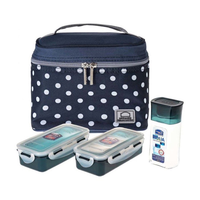 Jual Lock & Lock Dotted Lunch Box Set (Kotak Makan) | Shopee Indonesia