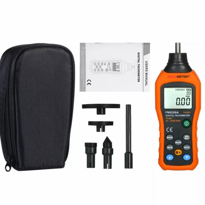 Jual Digital Contact Tachometer Peakmeter Pm6208A Tachomet Contact