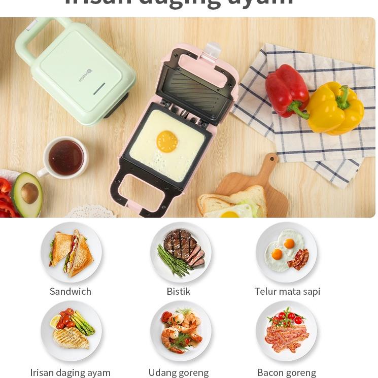 Jual Simplus Sandwich Maker Low Watt Pemanggang Roti Pembuat Sandwich Toaster Breakfast Machine