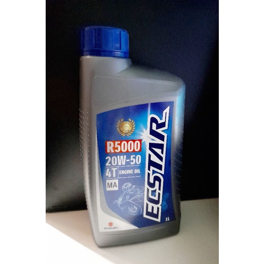 Jual OLI OIL SUZUKI SGO ECSTAR R5000 4T 20W-50 1 Liter | Shopee Indonesia