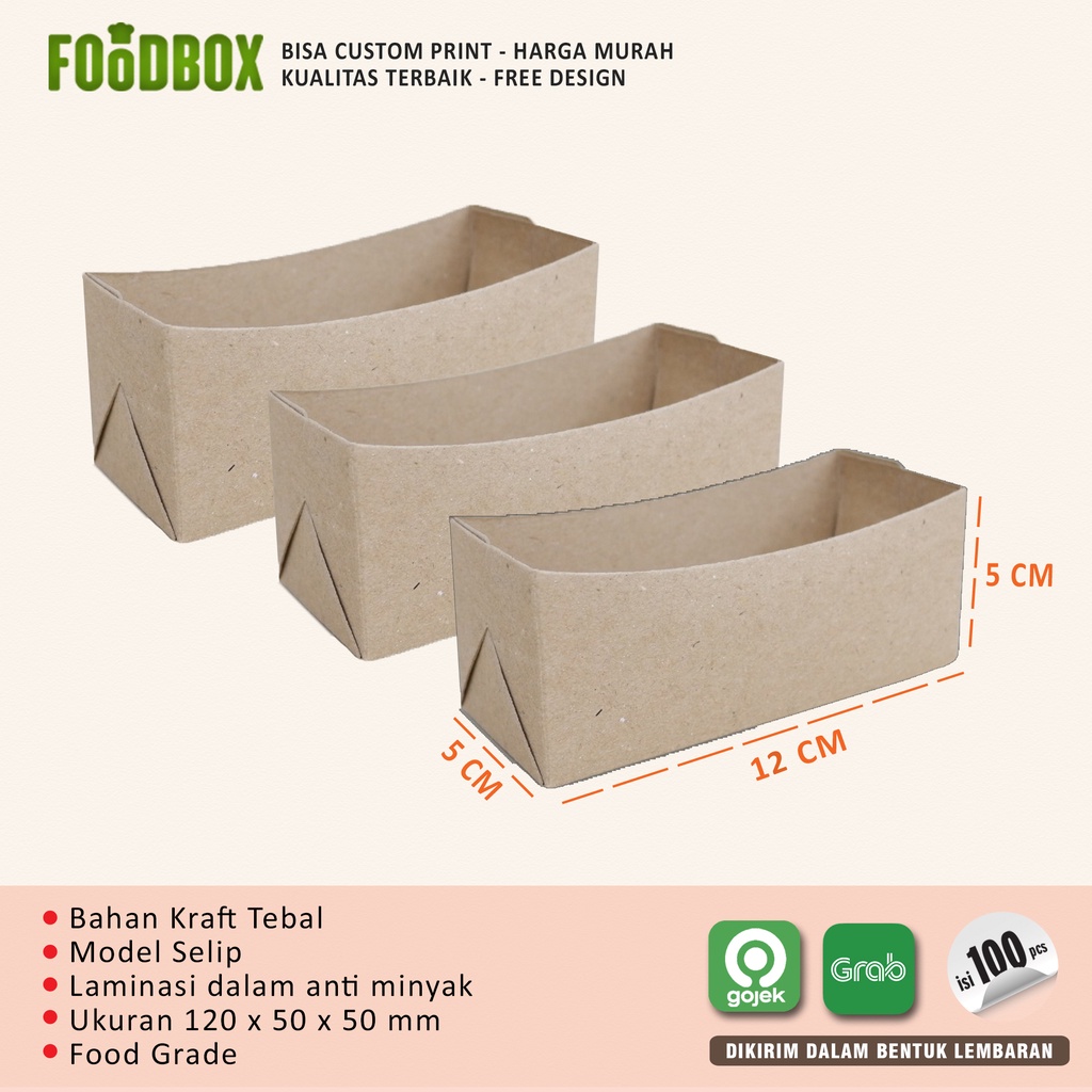 Jual Dus Kraft Toast Box Box Roti Panggang Box janji jiwa box