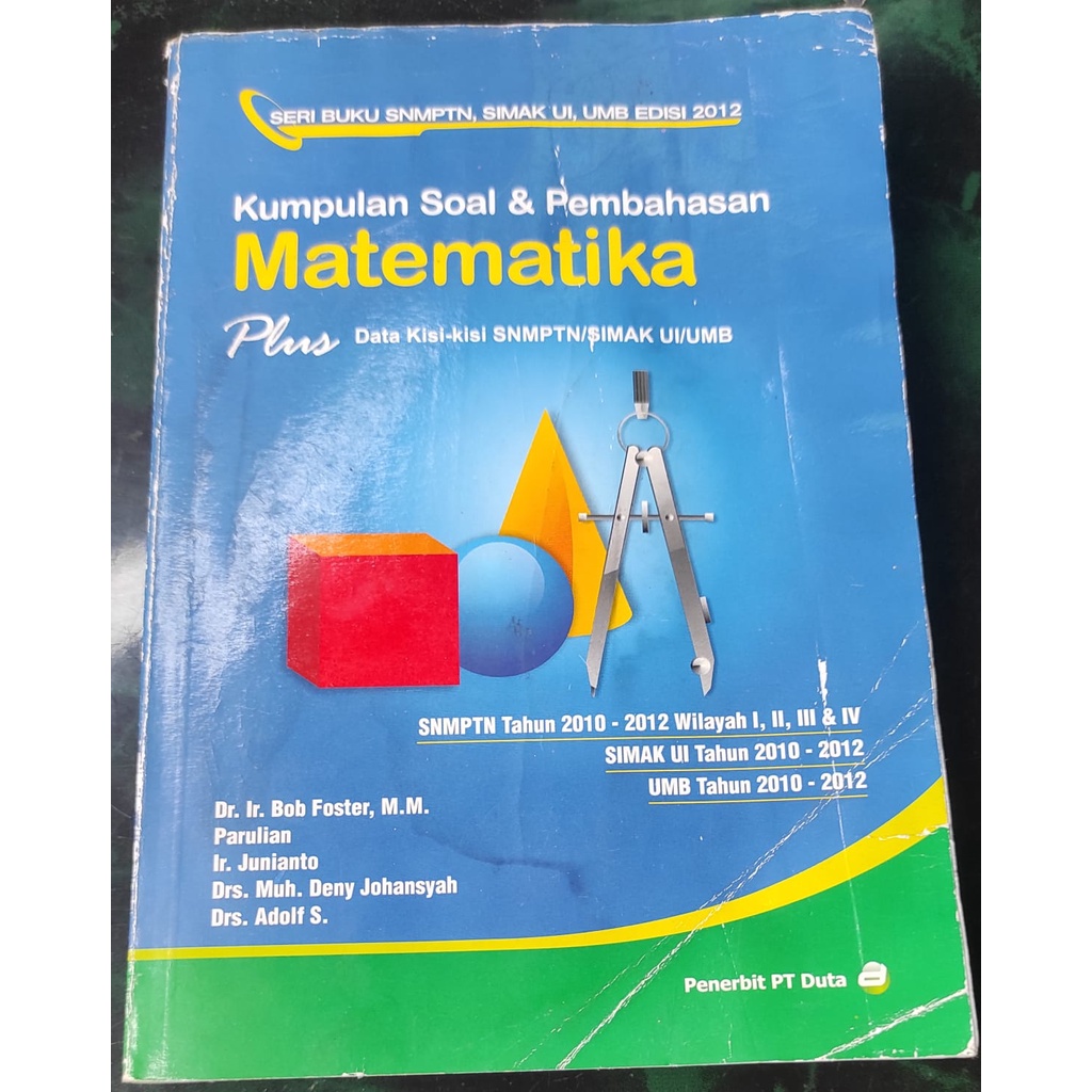 Jual BUKU Kumpulan Soal & Pembahasan Matematika + Data Kisi Kisi SNMPTN ...