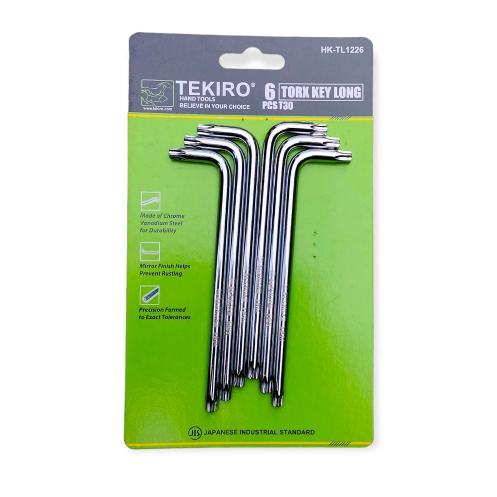 Jual TEKIRO Kunci L Bintang T30 / Torx Key Long T30 (SATUAN) | Shopee ...