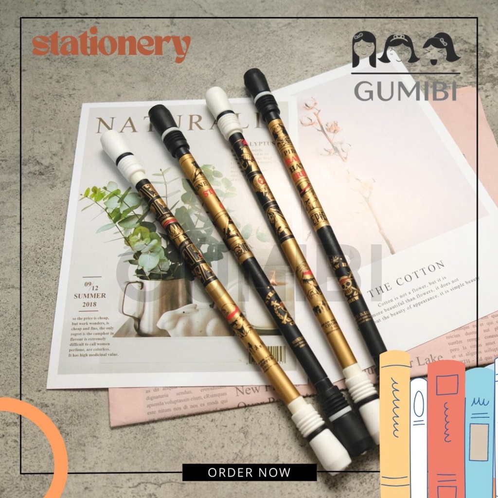 Jual pulpen magnet putar anime / pulpen spinning demon slayer naruto