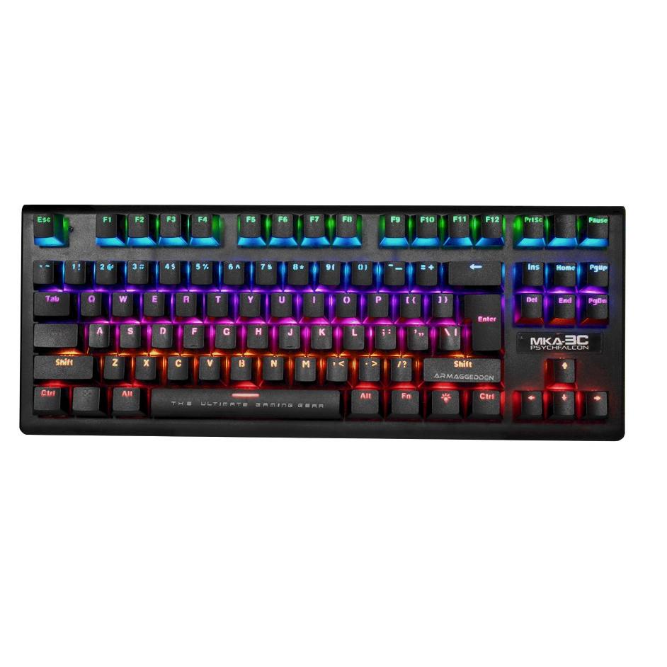 Jual Recomended Armaggeddon TKL Mechanical Keyboard RGB MKA-3C Blue ...