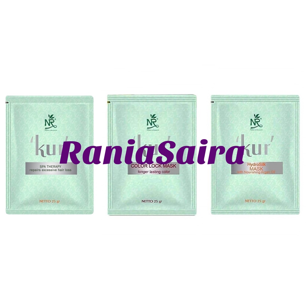 Jual Nr Kur Mask 25gr Sachet Satuan Masker Rambut Kering Rusak Warna Smoothing Bonding