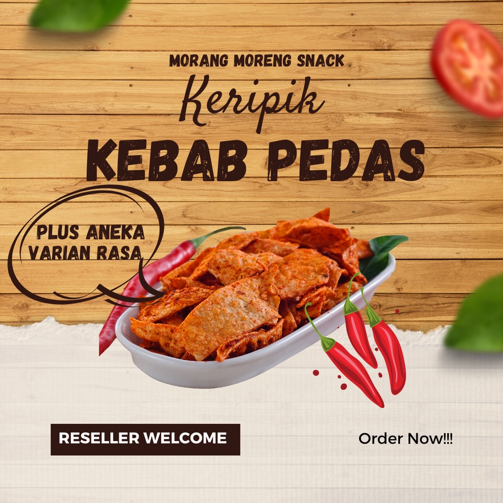 Jual Kripik Kebab Pedas 1Kg Morang Moreng / Keripik Tortilla Kulit ...