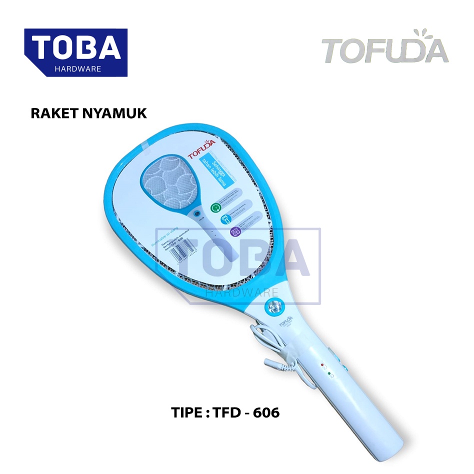 Jual TOBA Raket Nyamuk Tofuda TFD-606 Rechargeable cas senter | Shopee ...