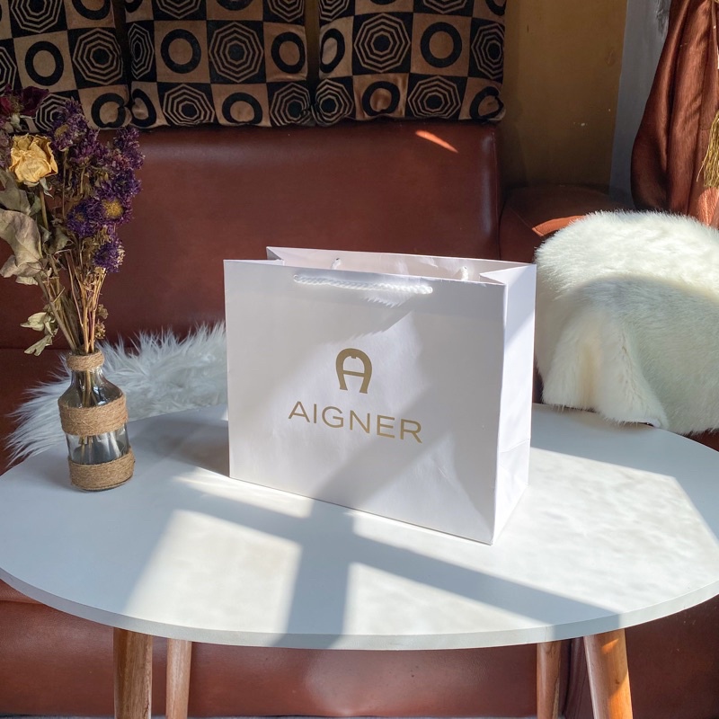 Paper Bag Aigner Tas Kertas Kado Paperbag untuk Parfum atau Tas