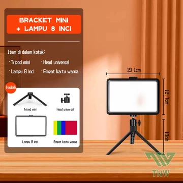 TNW Lampu Foto Lampu LED Video Light Fill Light Tripod Ring Light Lampu Fotografi Live Vlogging