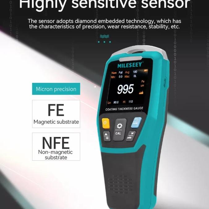 Jual Paint Coating Thickness Gauge Digital Alat Ukur Ketebalan Cat ...