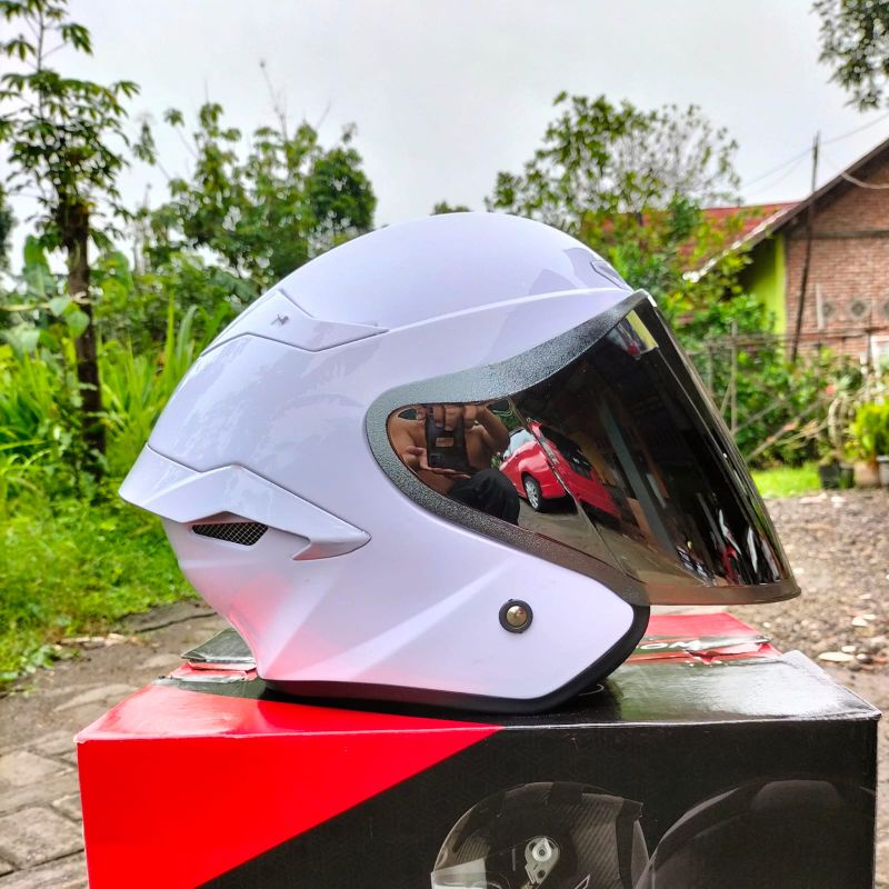 Jual (COD) HELM REPLIKA KYT TTC (ARL 279) PAKET GANTENG KACA VENOM