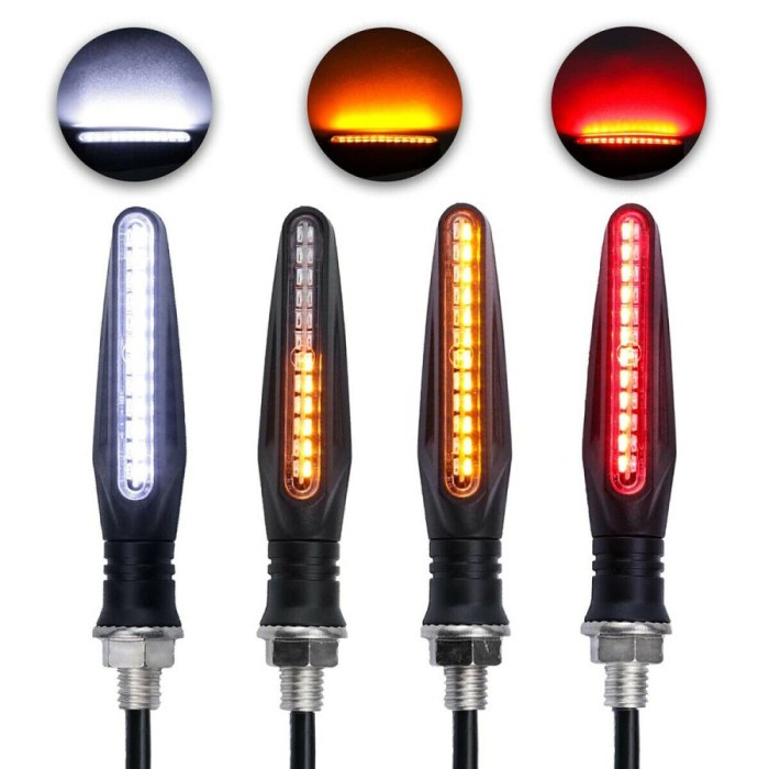 Jual Lampu Sein Led Motor Drl 2 Warna Sen Running Universal - Kc020 # ...