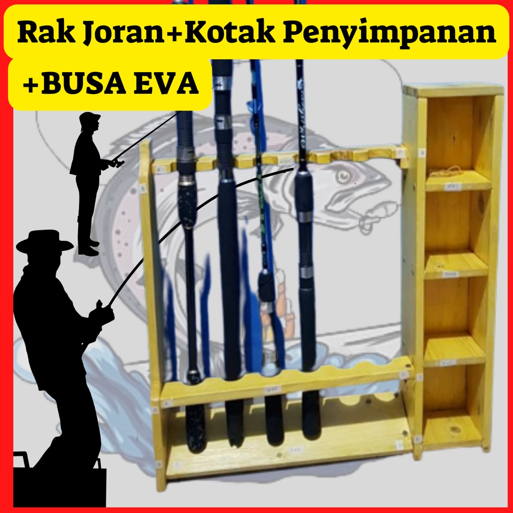 Jual Rak Joran Tempat Alat Pancing Box Kotak Peralatan Reel Spinning ...