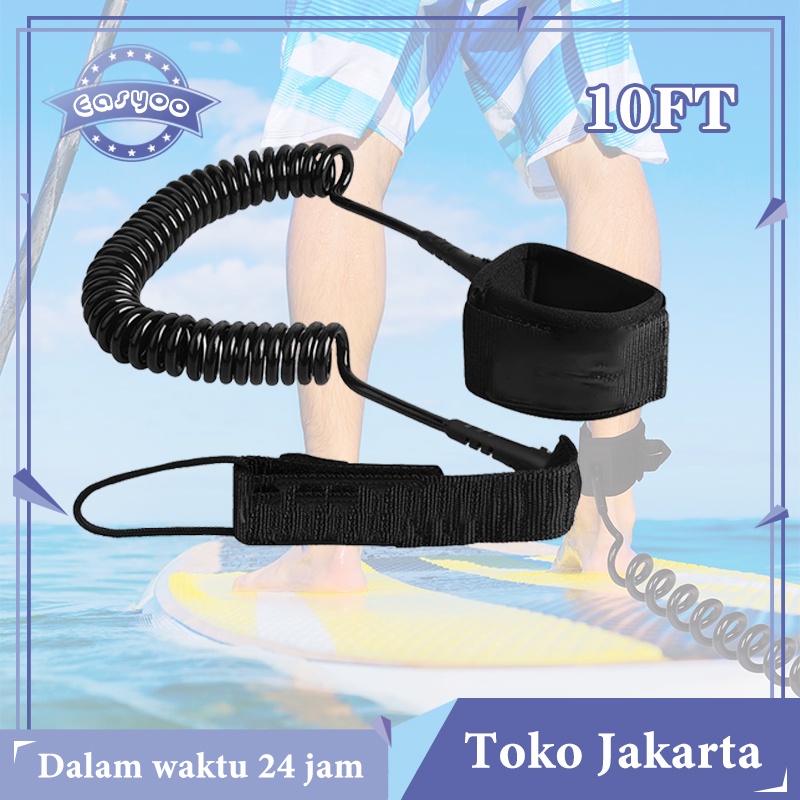 Jual Surf Leash Surfboard 10FT Leash Surfing Smooth Surfing Leg Rope