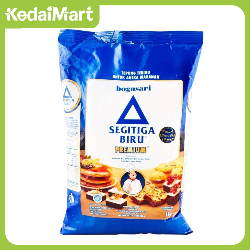Jual Tepung Terigu Segitiga Biru Premium 1 Kg | Shopee Indonesia