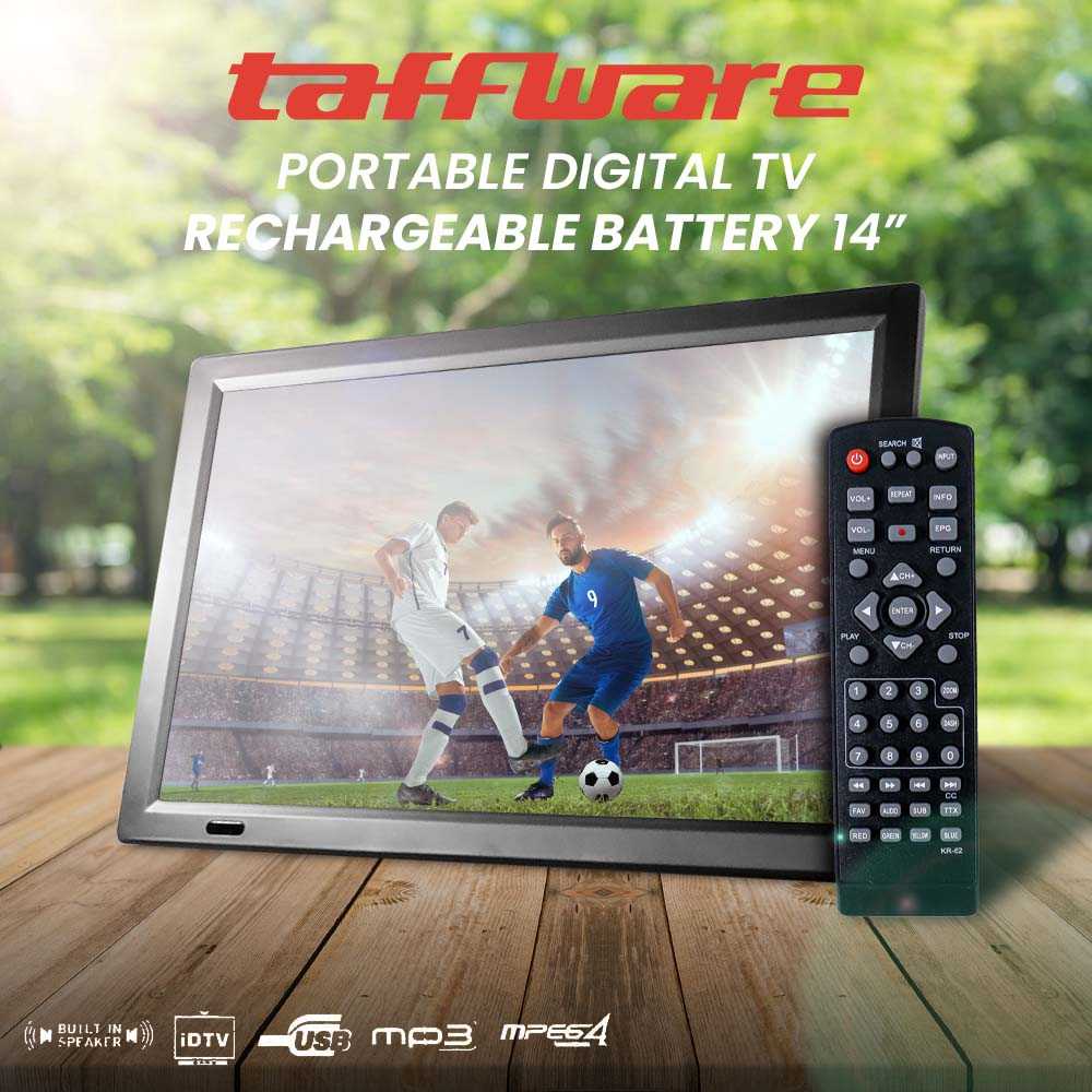 Jual ORIGINAL TV Portable LED Digital TV Monitor Rechargeable Battery ...