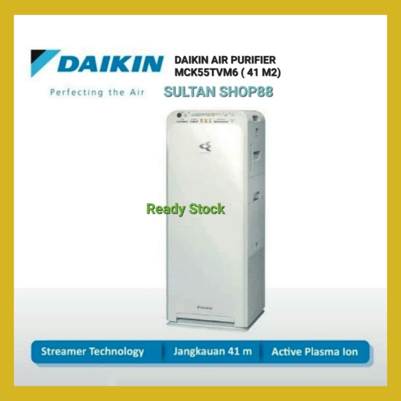 Jual DAIKIN AIR PURIFIER MCK55TVM6 DOBLE METOD PLUS HUMIDIFIER ( 41 M2) I AIR PURIFIER DAIKIN