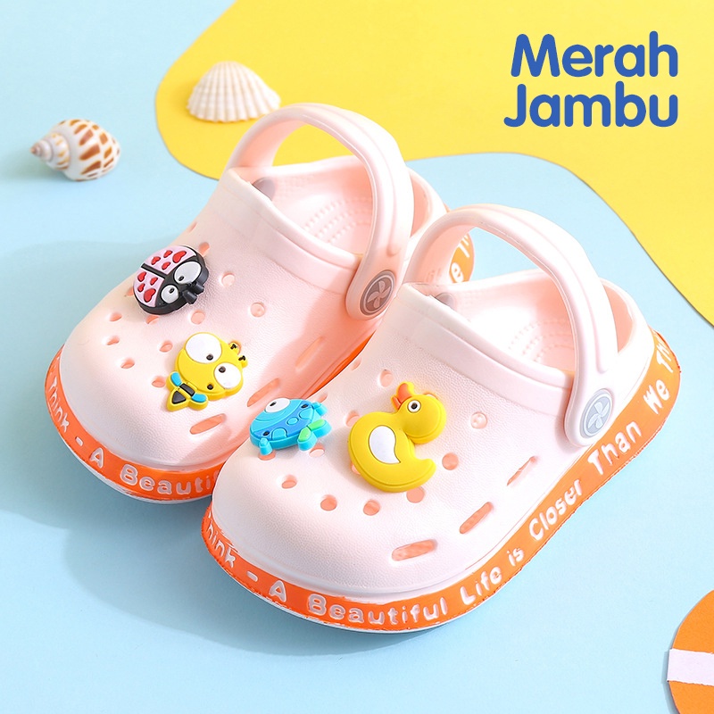 【Crocs EVA Size】LEE Crocs EVA Size 23-25Import Sandal Baim Anak Baby Shoes  Sepatu Bayi Laki-Laki dan Perempuan Anti -Slip usia tahun