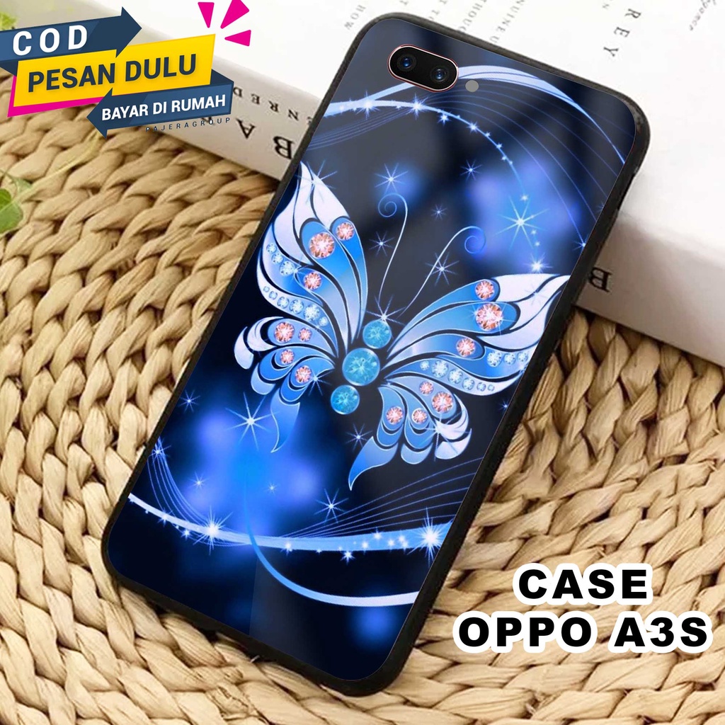 Jual Case OPPO A3S 2022 [BUTTERFLY] Casing OPPO A3S Case Hp OPPO