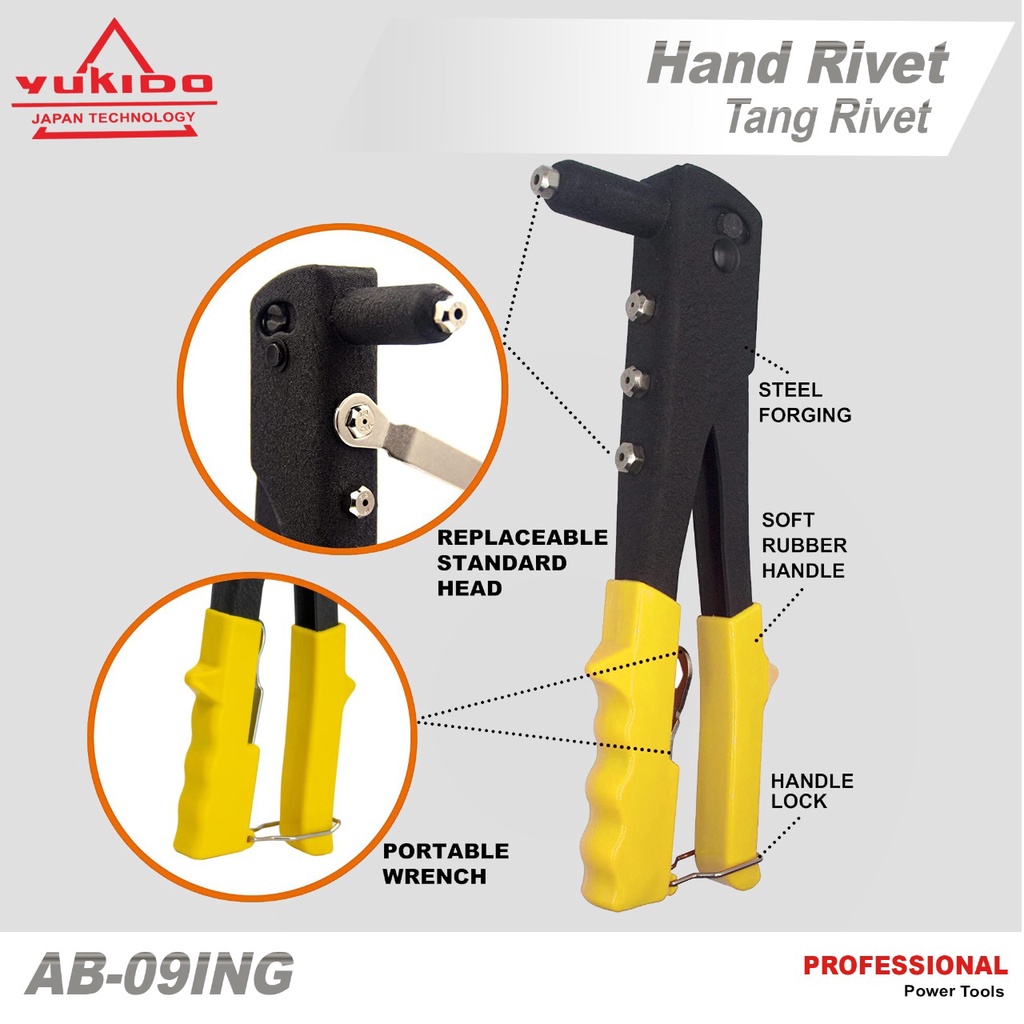 Jual Tang Ripet - Hand Rivet 2.4 - 4.8 mm - Tembakan Paku - Gunting ...
