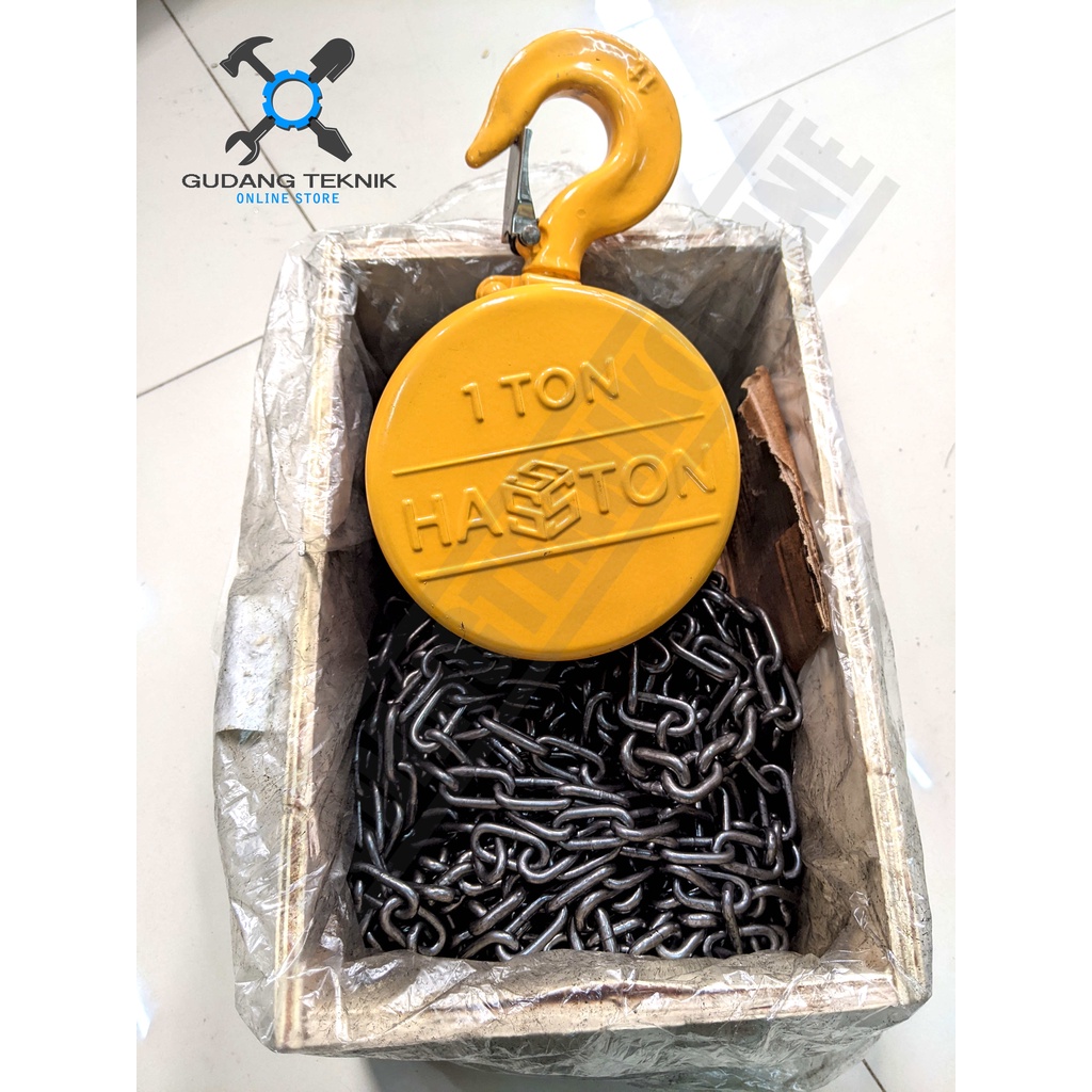 Jual Chain Block 1 Ton 3 5 7 Meter HASSTON KONDO Manual / Katrol Takel