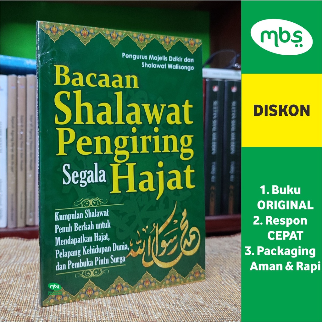 Jual Buku Langka   Bacaan Shalawat Pengiring Segala Hajat   Original Di