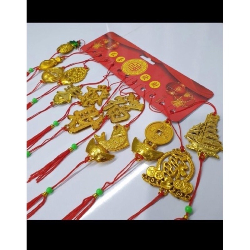 Jual gantungan imlek yang emas hoki fu pohon meihua sakura dekorasi ...