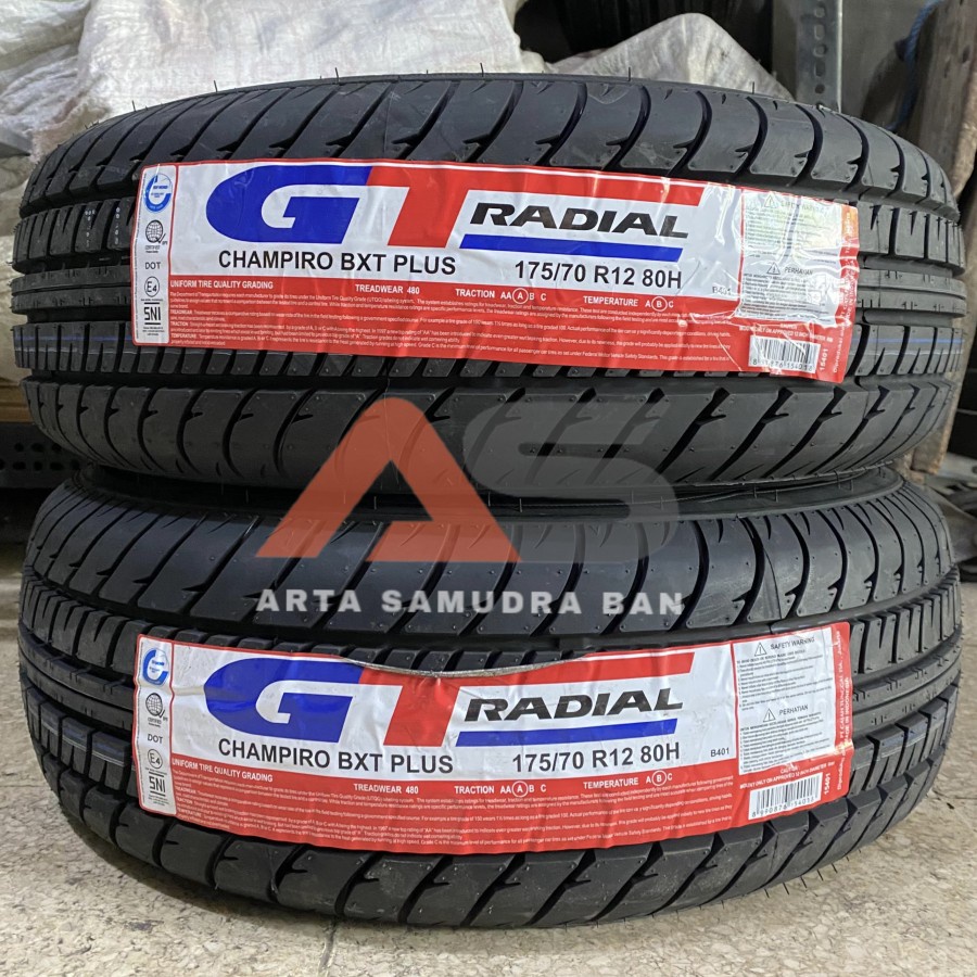 Jual Ban GT Radial Gajah Tunggal Champiro BXT Plus 175 / 70 R 12 R12 ...