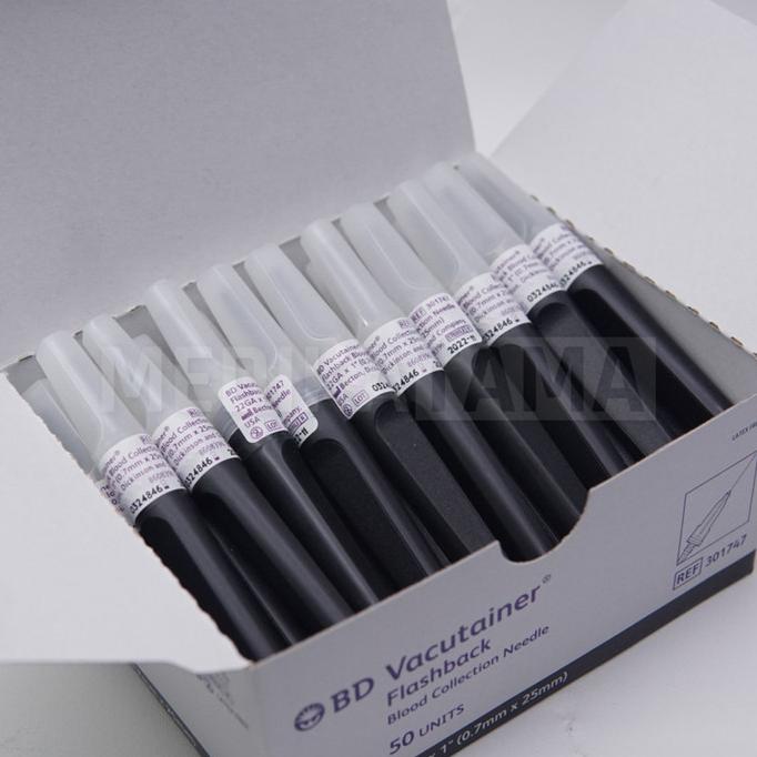 Jual BD Vacutainer Flashback Needle No.22GA Sterile ref.301747 | Shopee ...