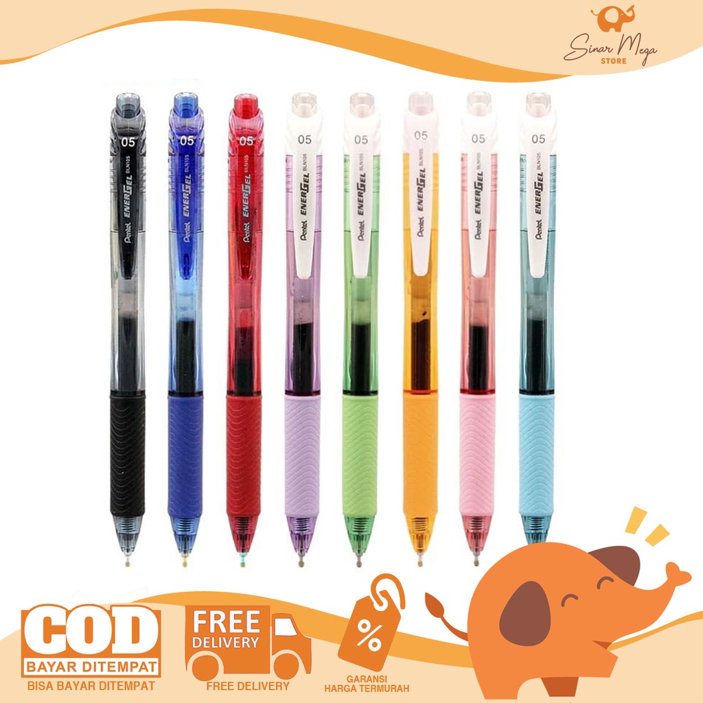 Jual Pentel Energel BLN105 Pulpen Gel Pen Murah Berkualitas | Shopee
