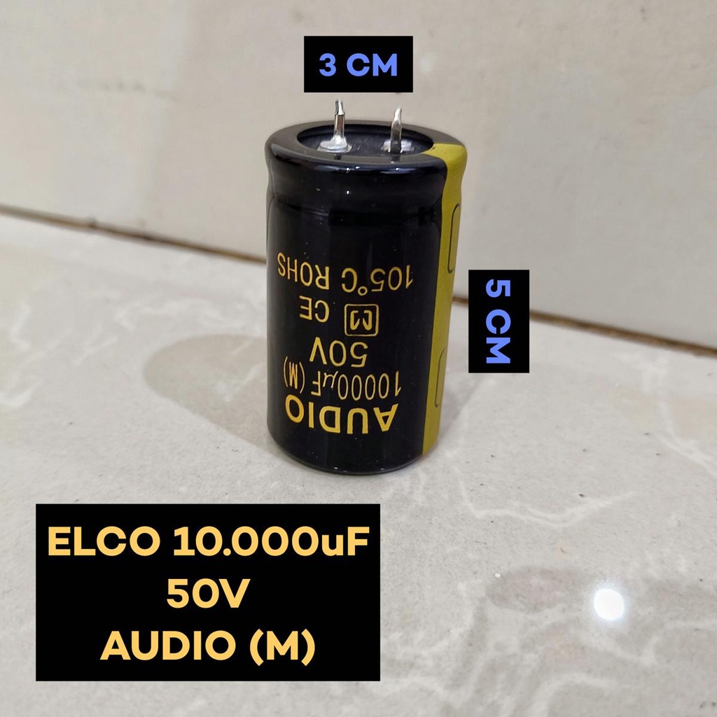 Jual Elco 10.000uf 50V / Elko 10000uf 50V AUDIO (M) MURNI FULL | Shopee ...
