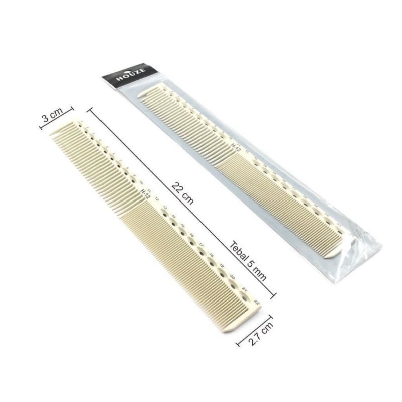Jual Sisir Parting Potong Rambut PUTIH Plastik H 12 Salon Barbershop ...